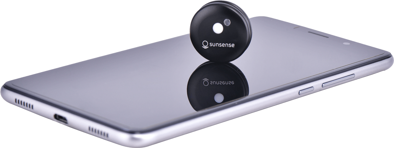 SunSense sensor on iPhone